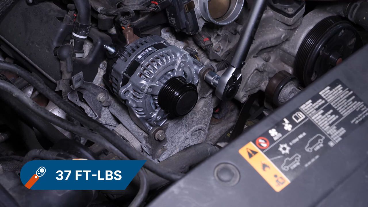 Put the alternator back in place