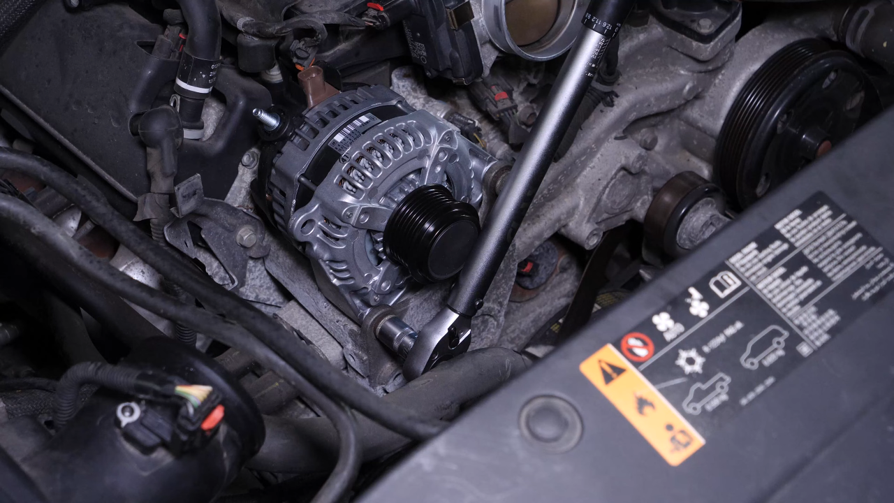 Put the alternator back in place