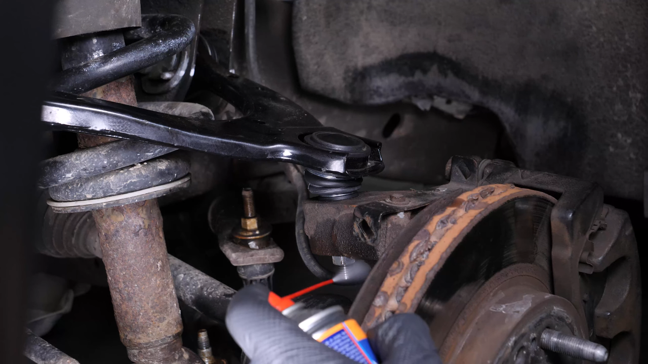 Remove the control arm ball joint