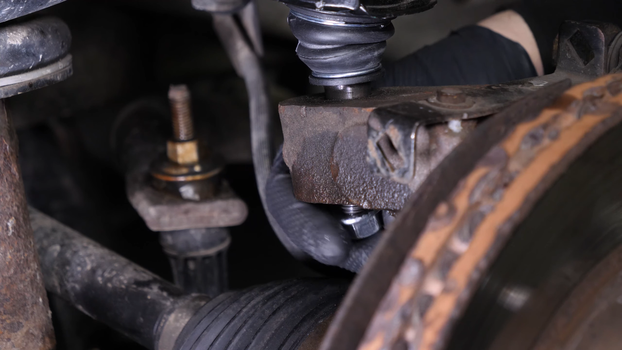 Remove the control arm ball joint