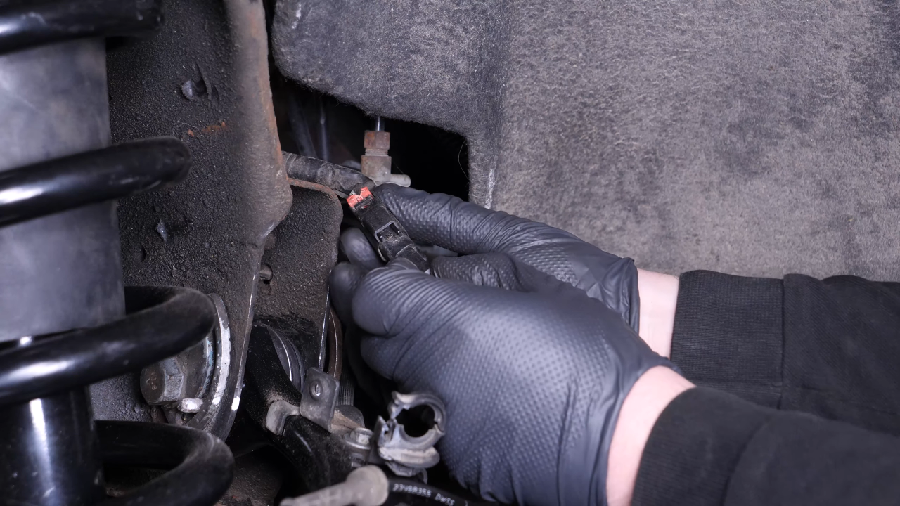 Put the ABS sensor back