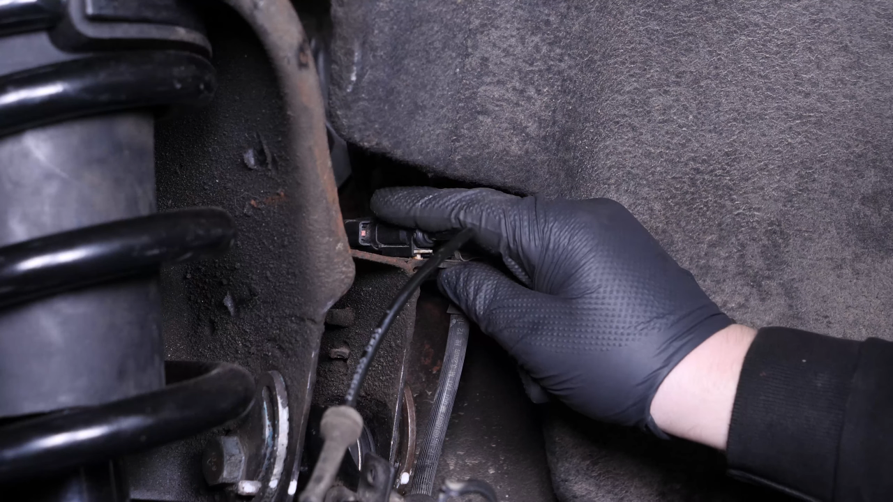 Put the ABS sensor back