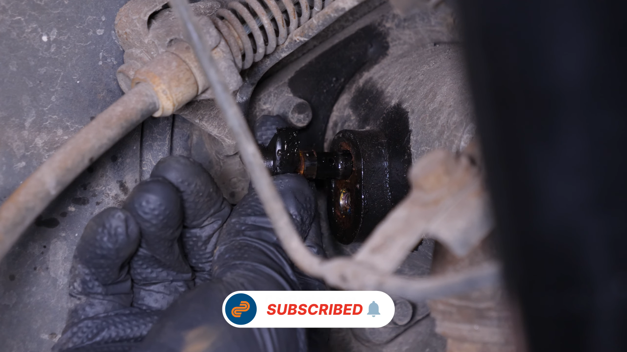 Remove the ABS sensor from the rear axle