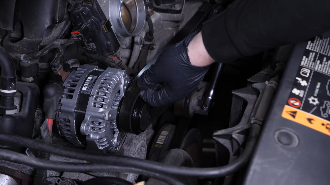 Remove the serpentine belt