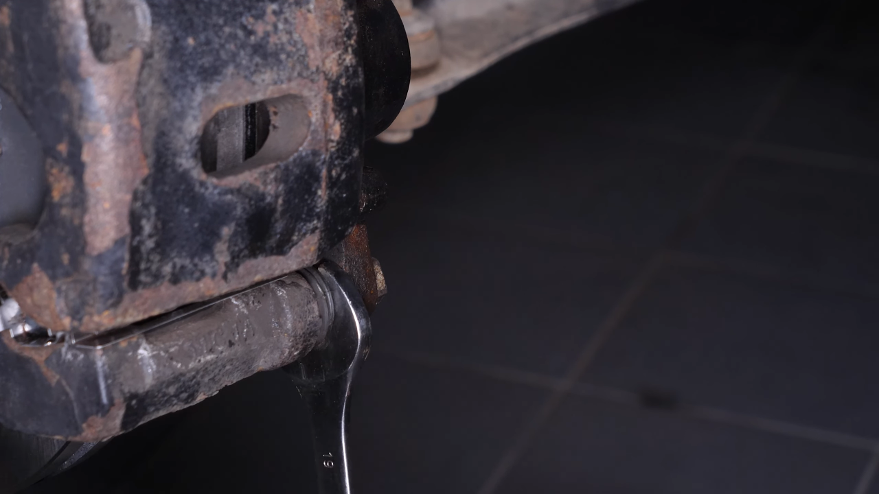 Remove the  brake caliper