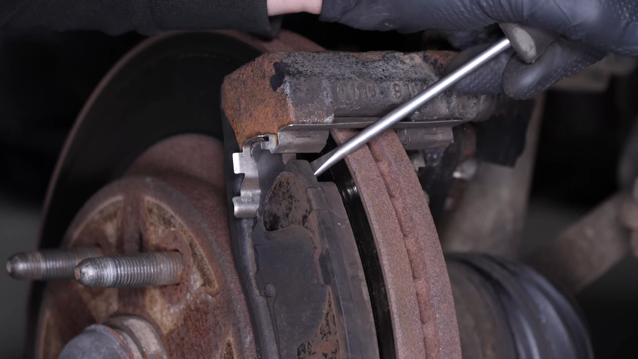 Remove the brake pads