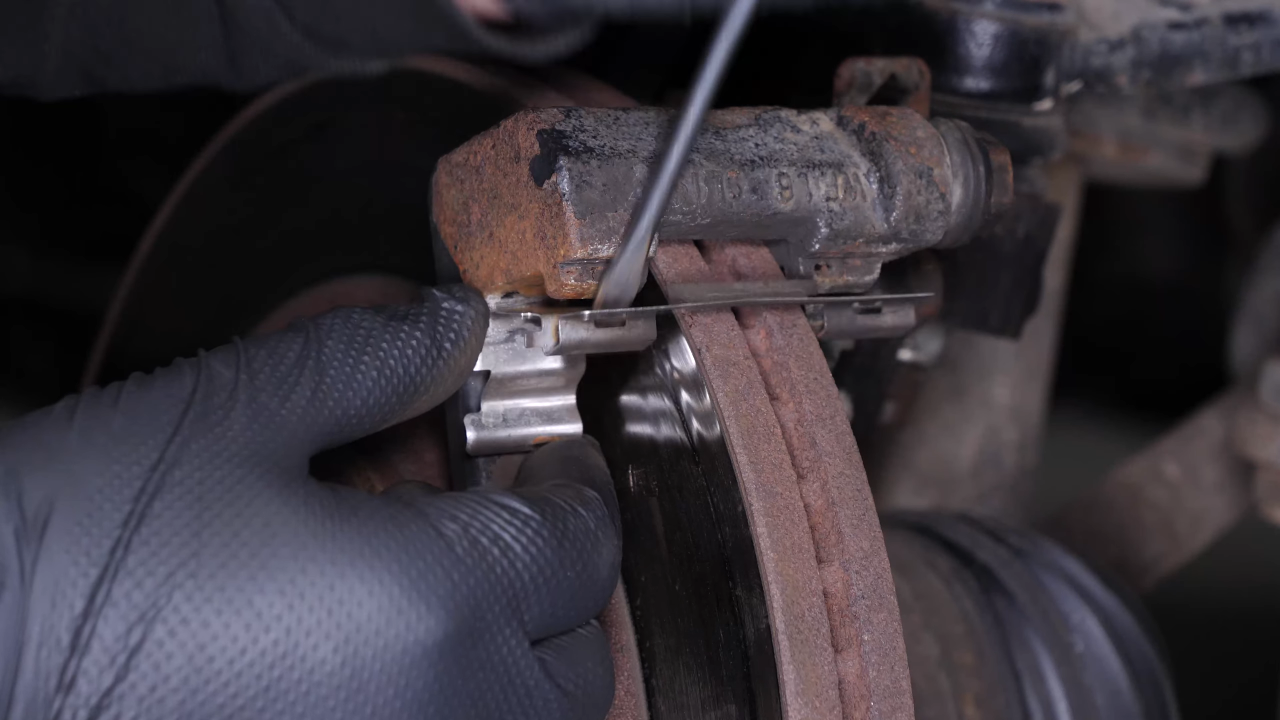 Remove the brake pads