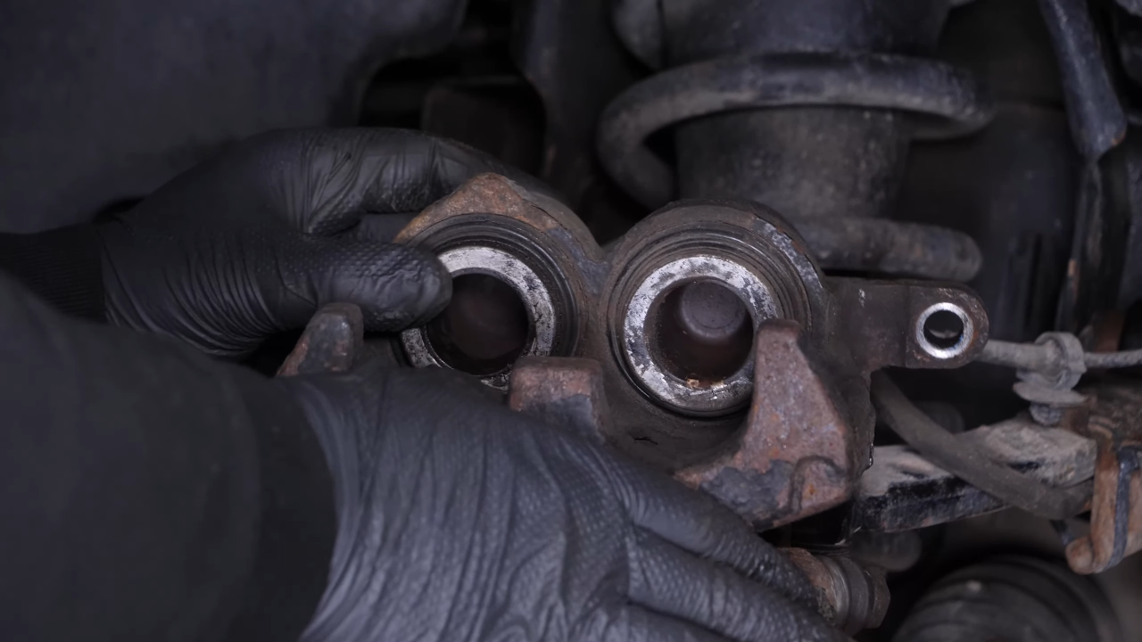 Press the piston