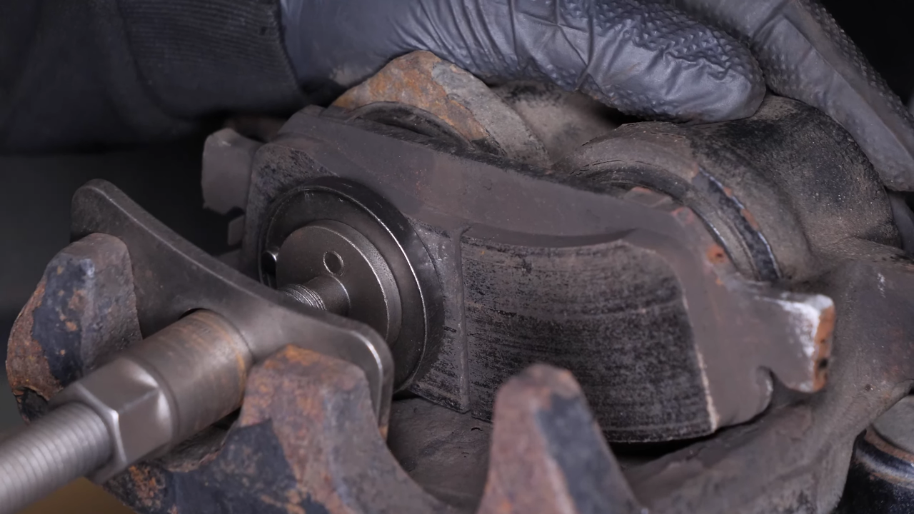 Press the piston