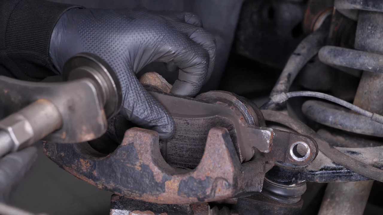 Press the piston