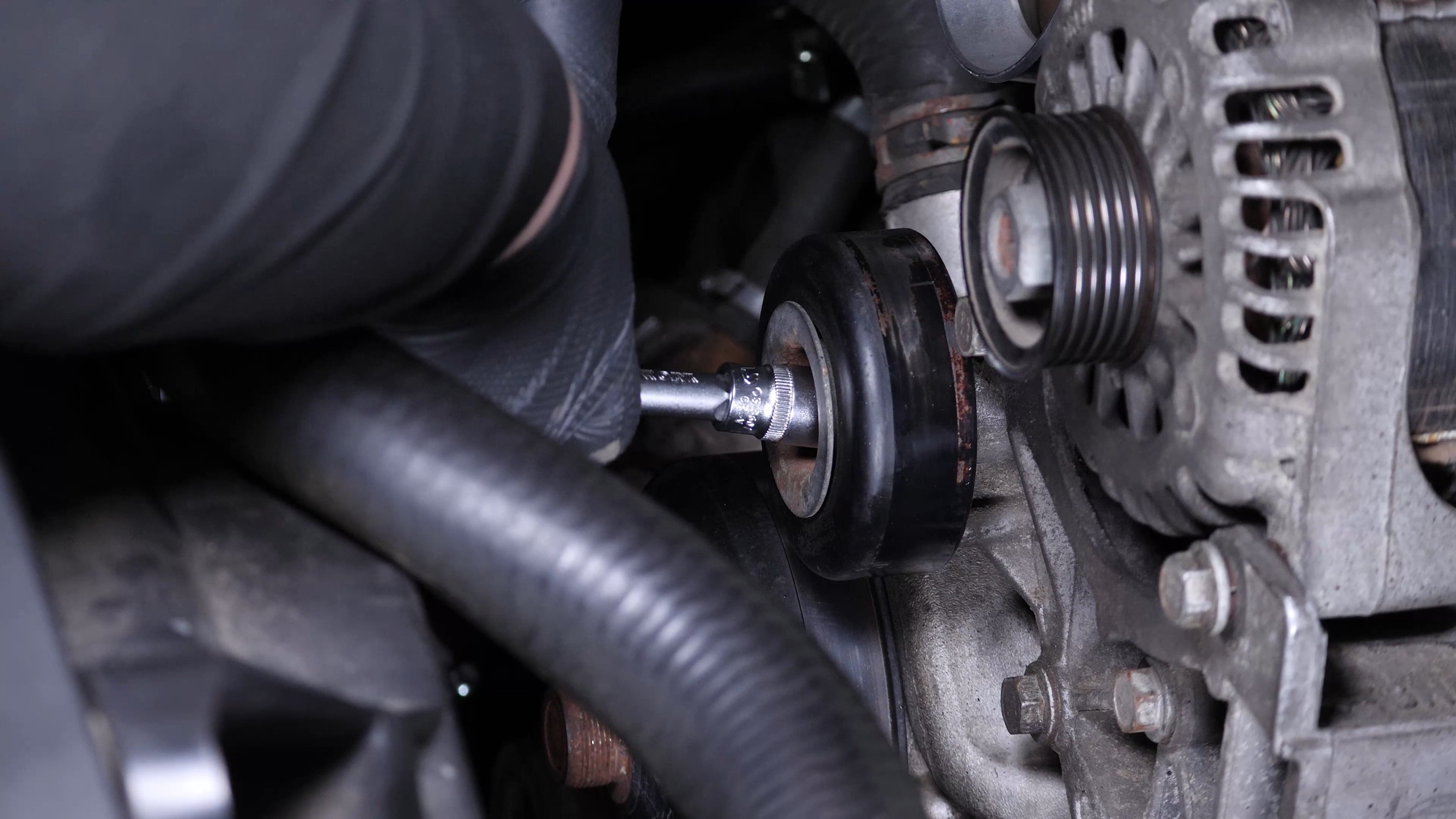 Remove the idler pulley