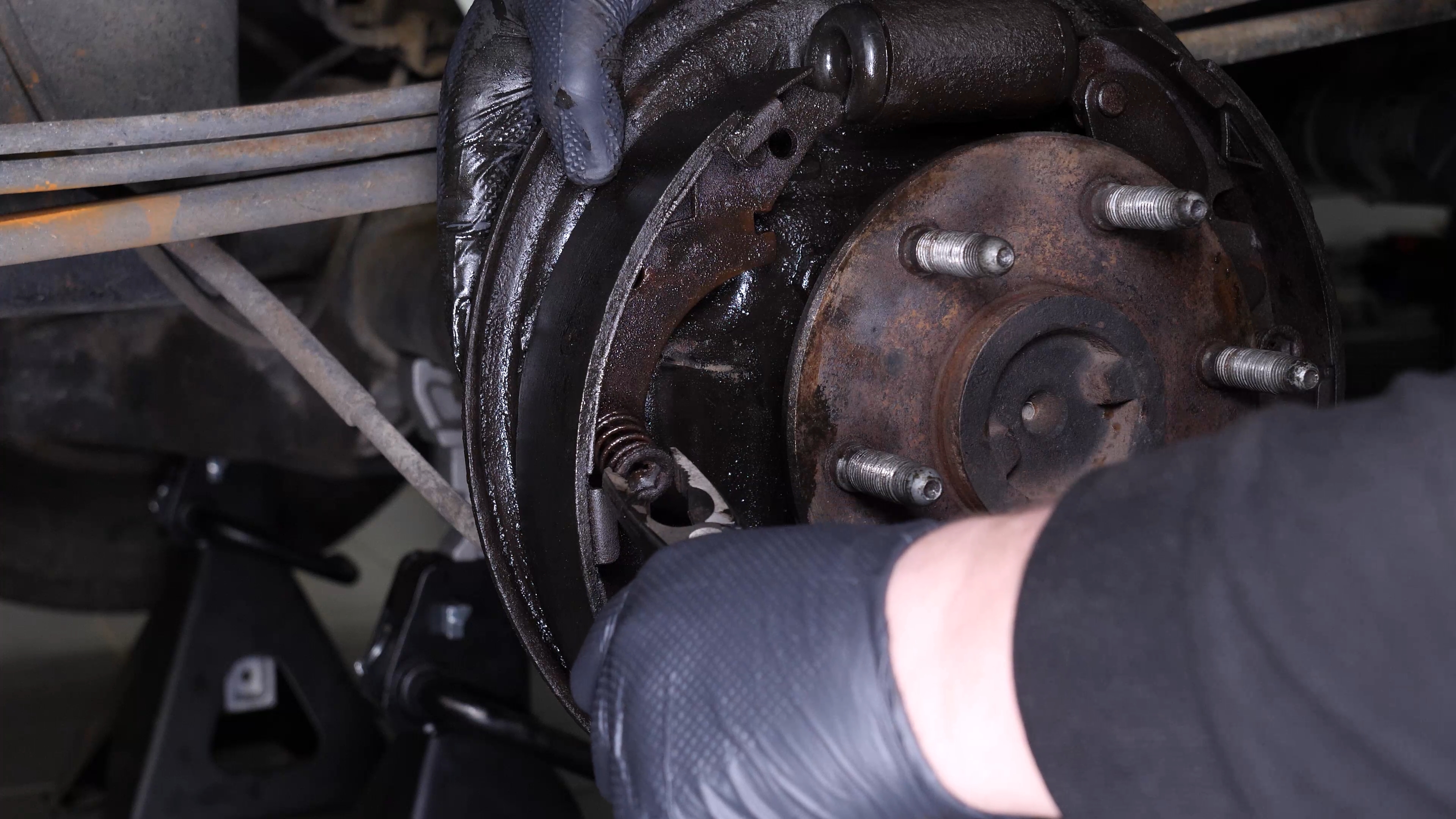 Remove the brake shoes