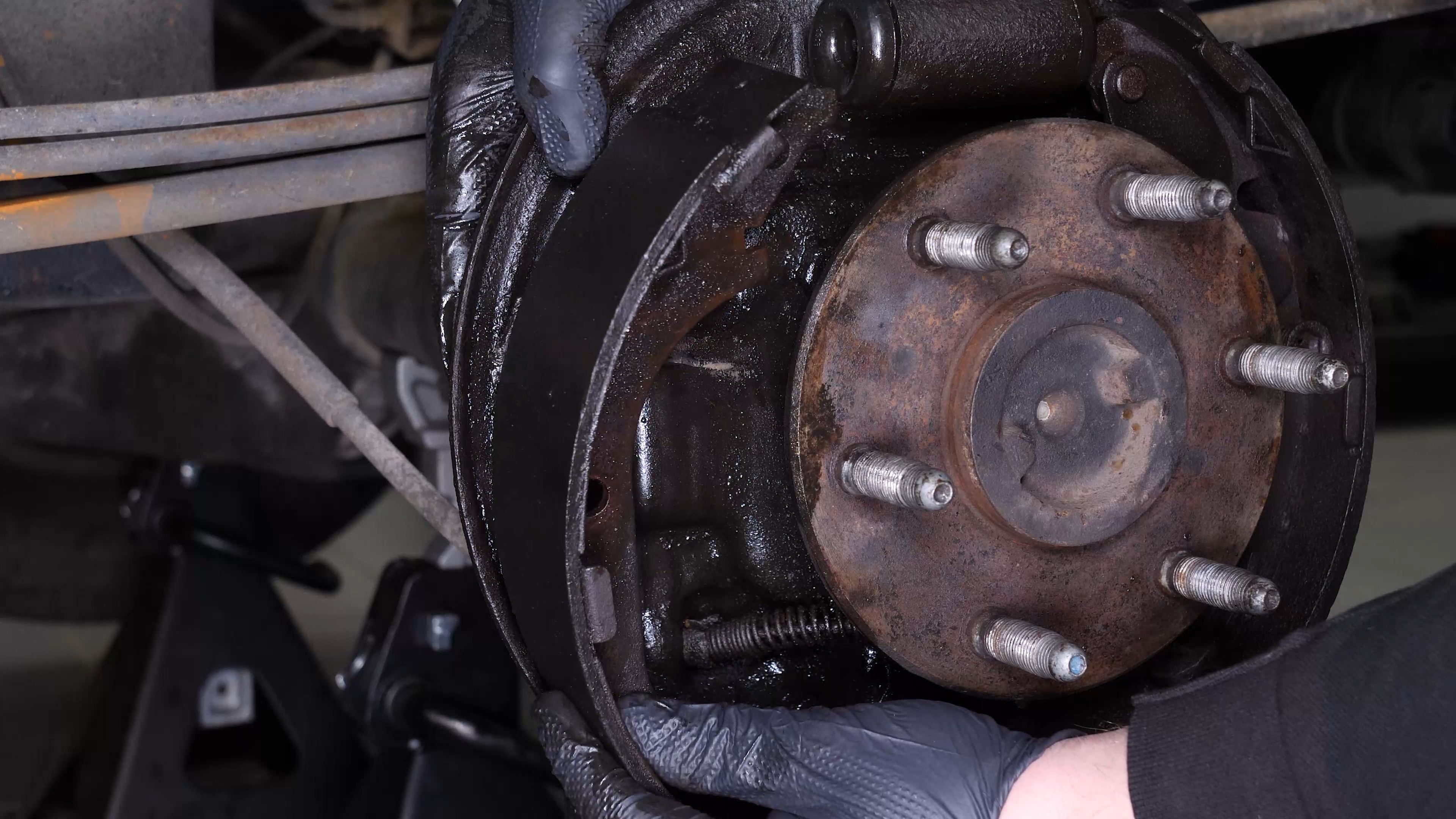 Remove the brake shoes