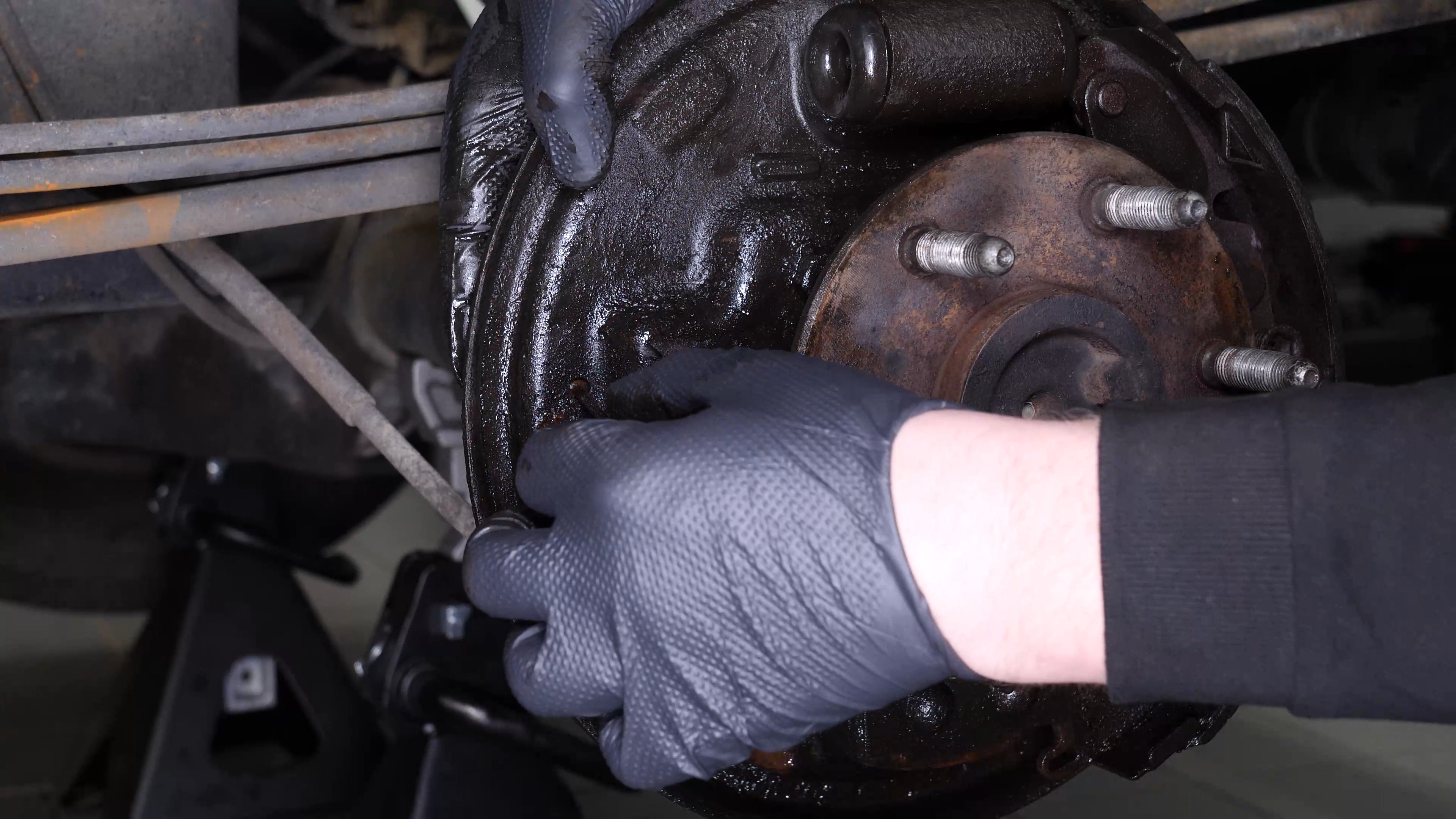 Remove the brake shoes
