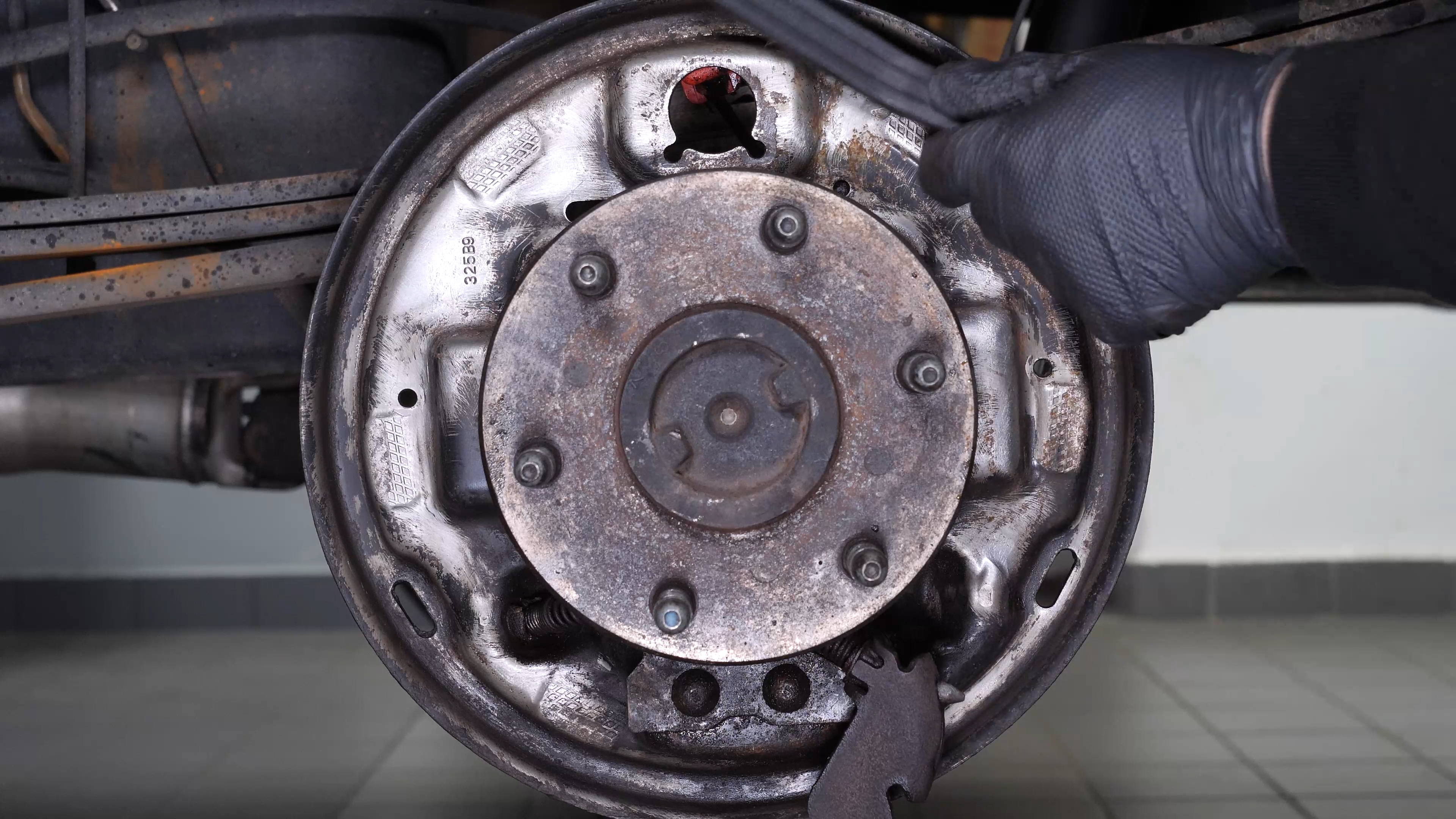 Clean the backing plate