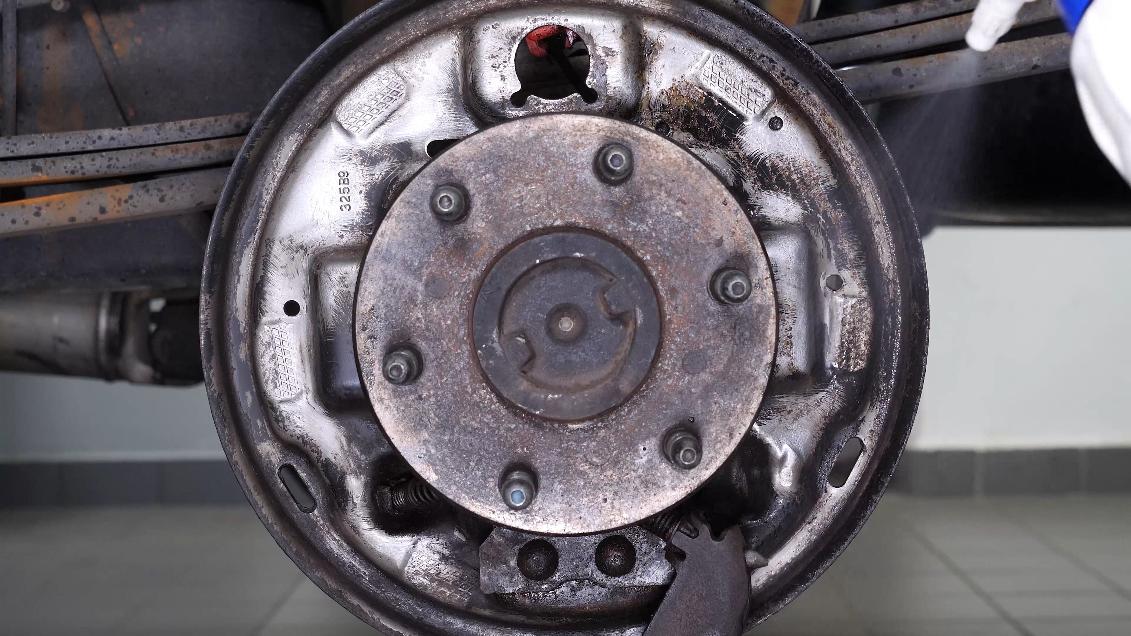 Clean the backing plate