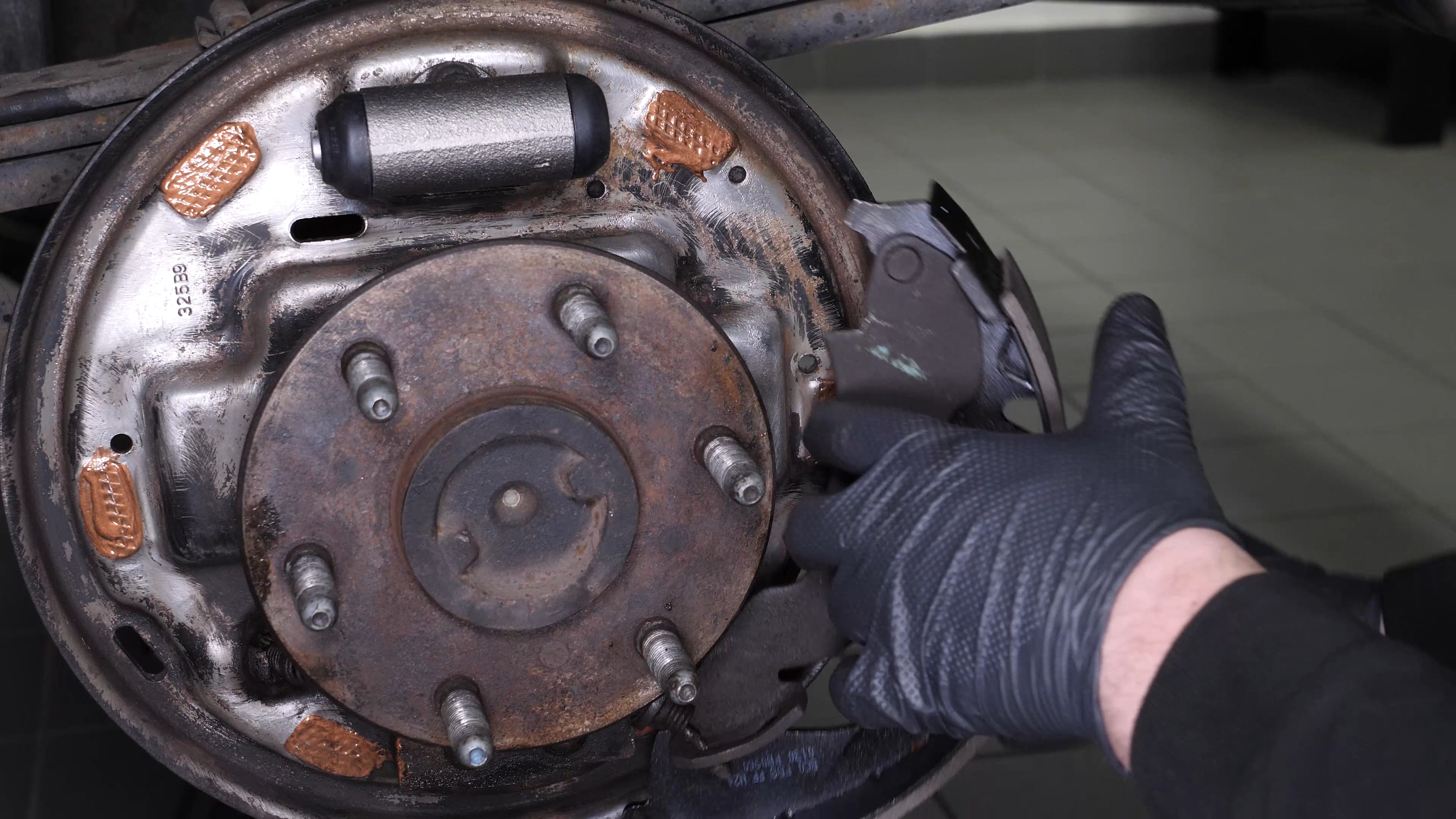 Install the new brake shoes