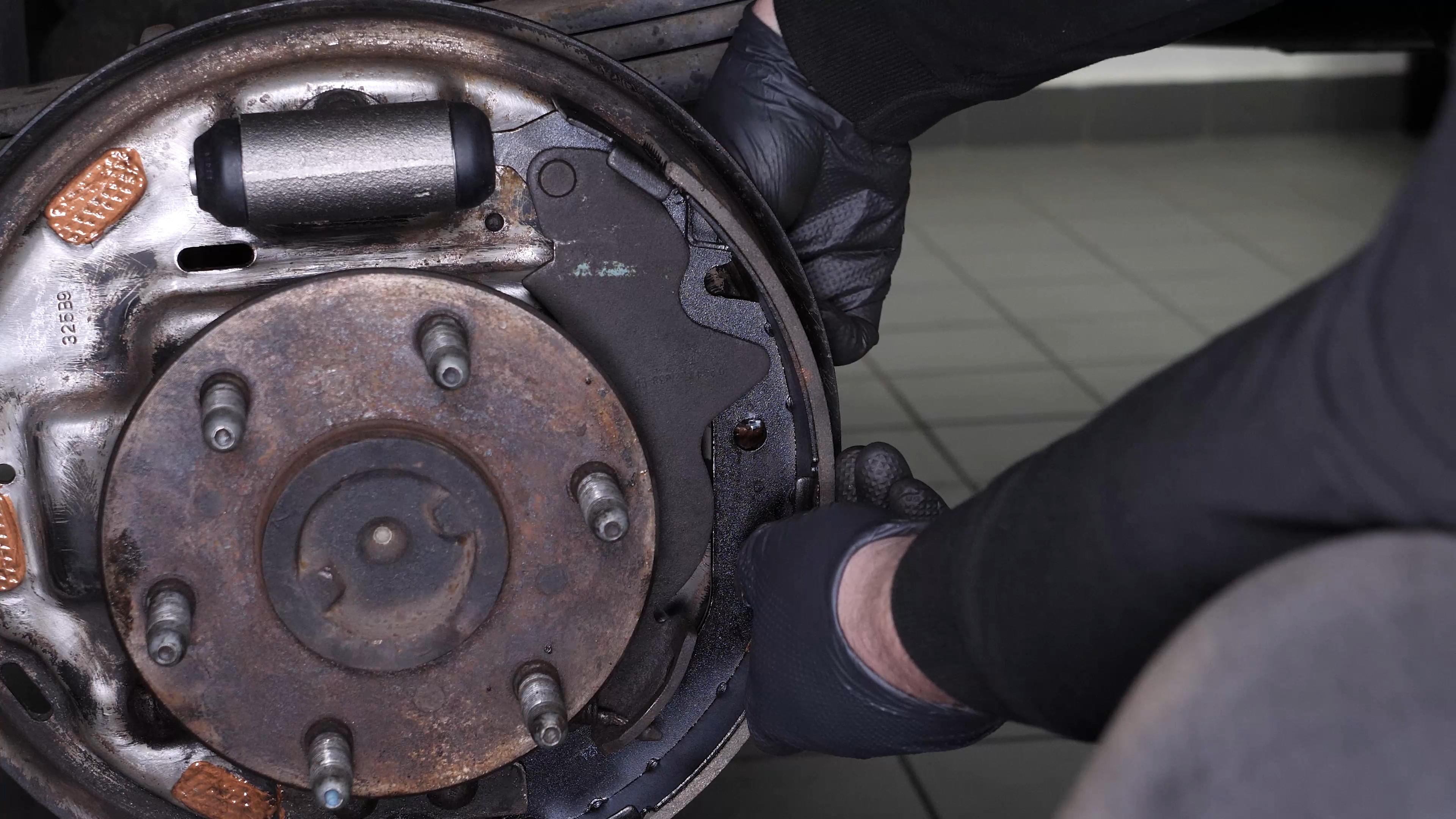 Install the new brake shoes