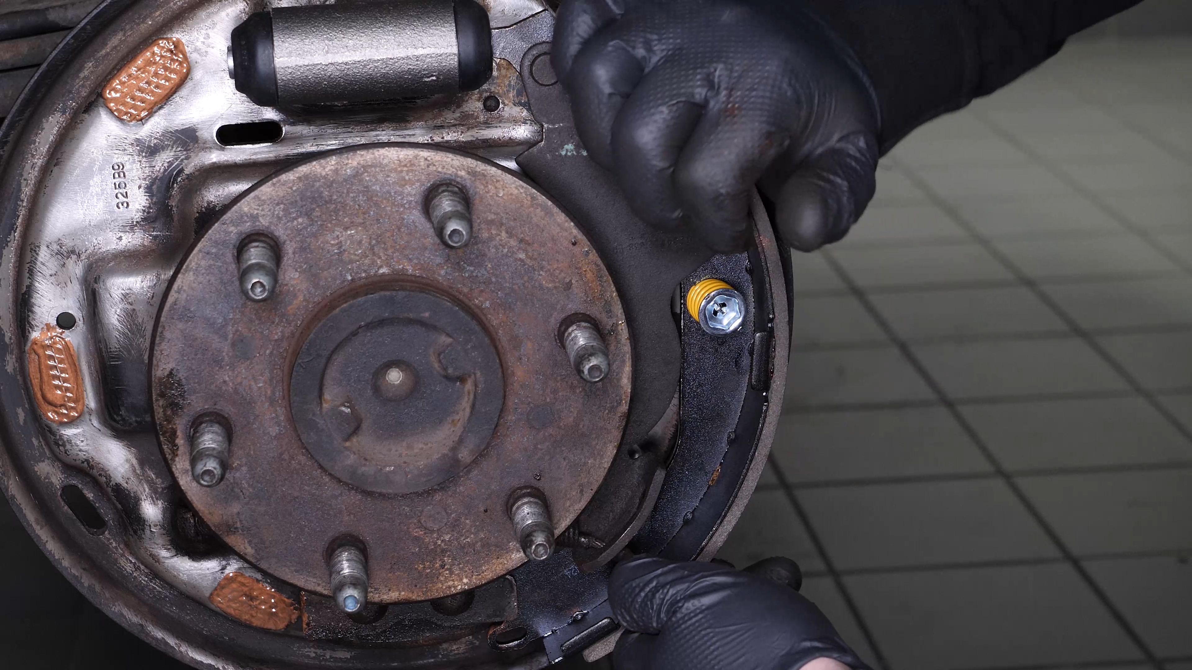 Install the new brake shoes