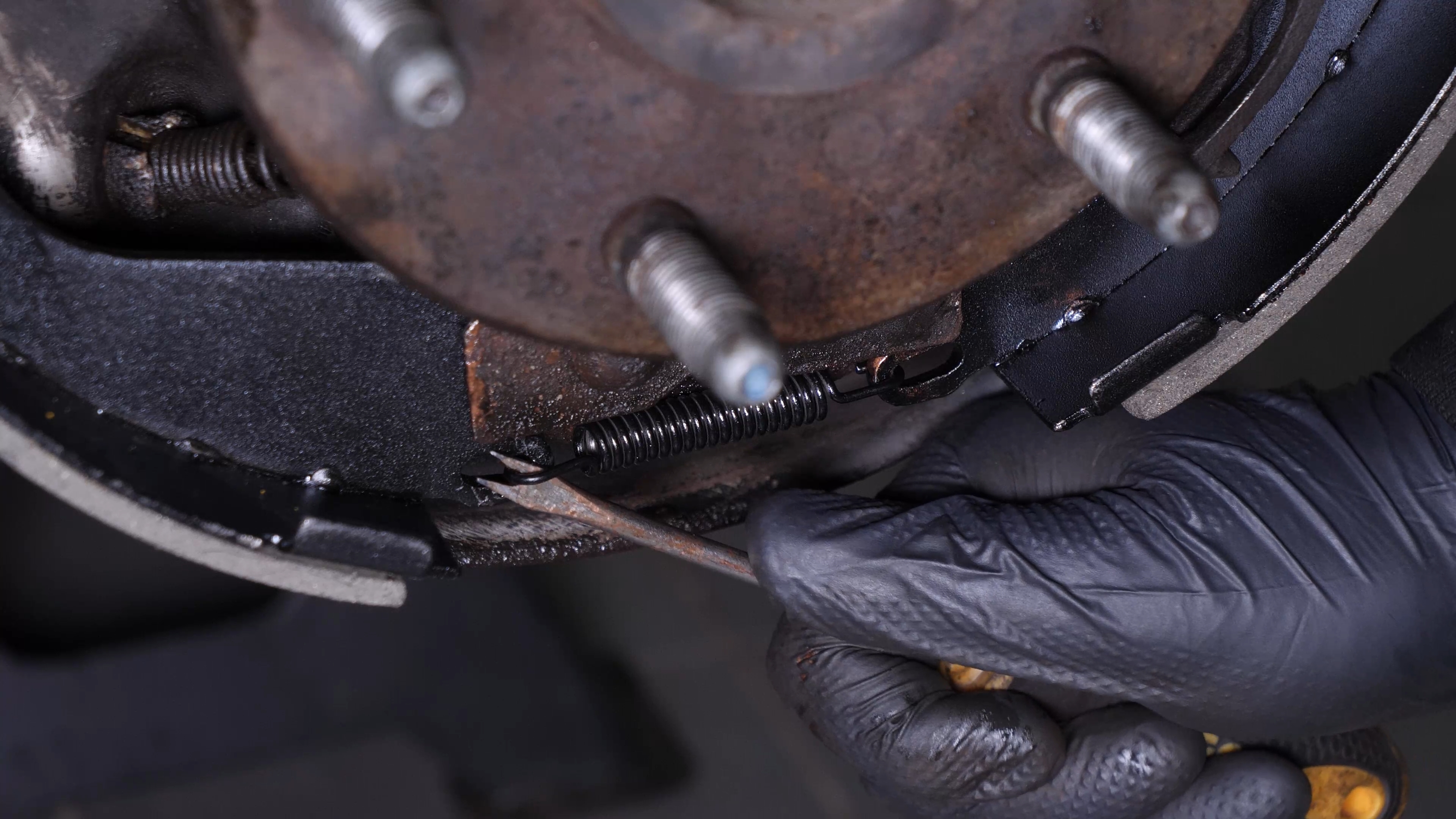 Install the new brake shoes
