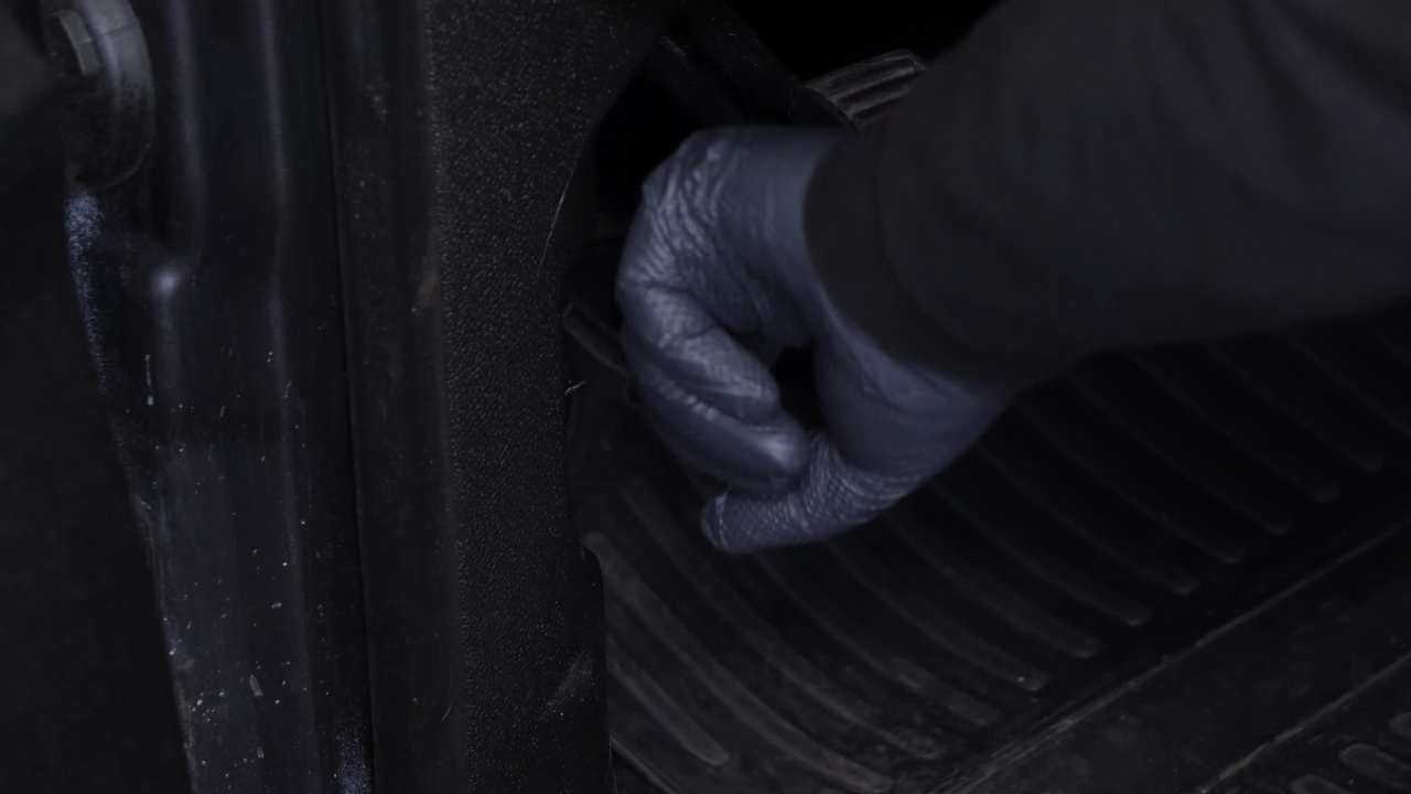 Open the brake fluid reservoir