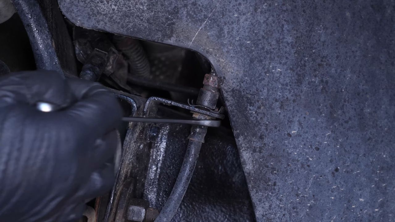 Remove the brake hose