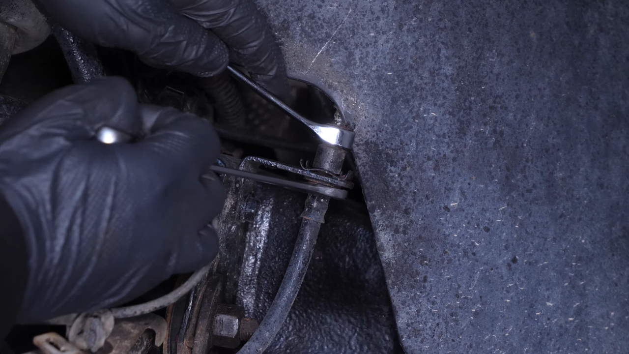 Remove the brake hose