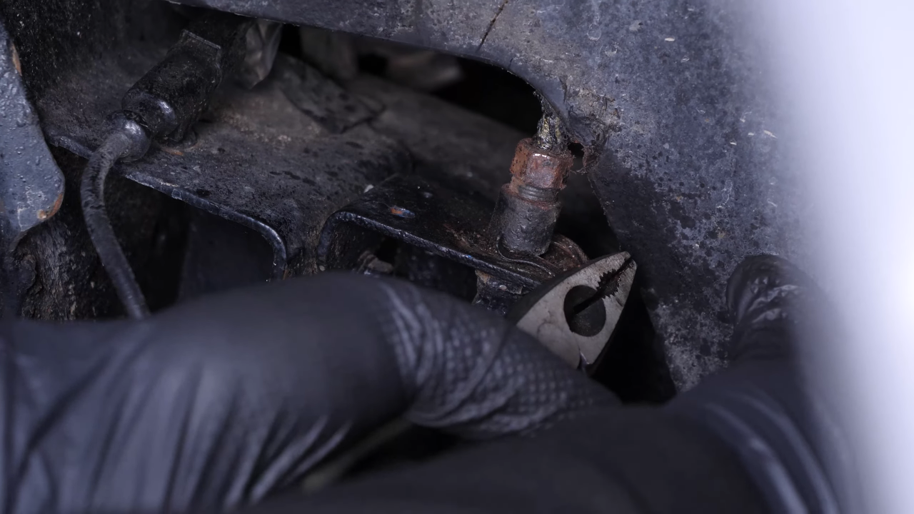 Remove the brake hose