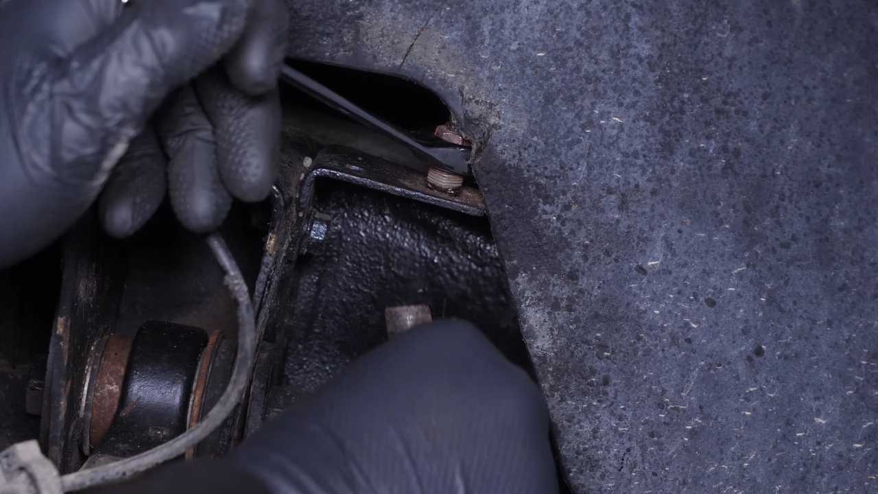 Remove the brake hose