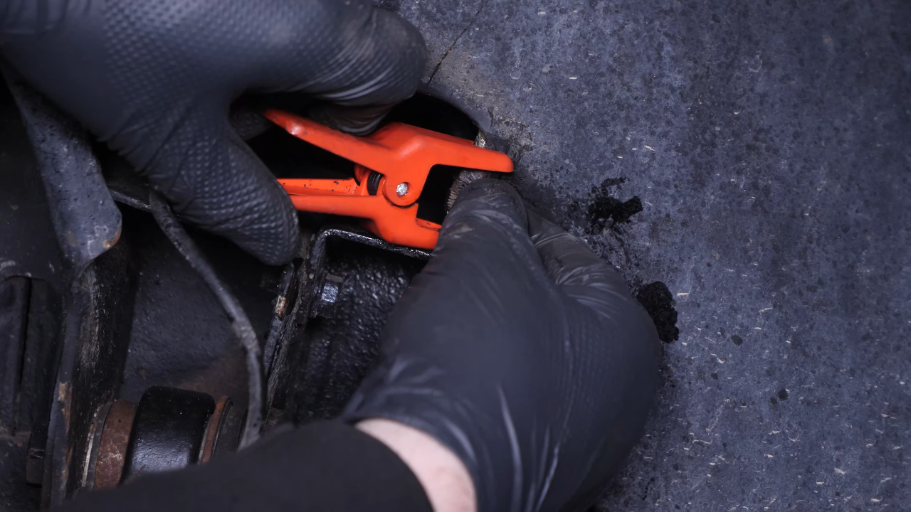 Remove the brake hose