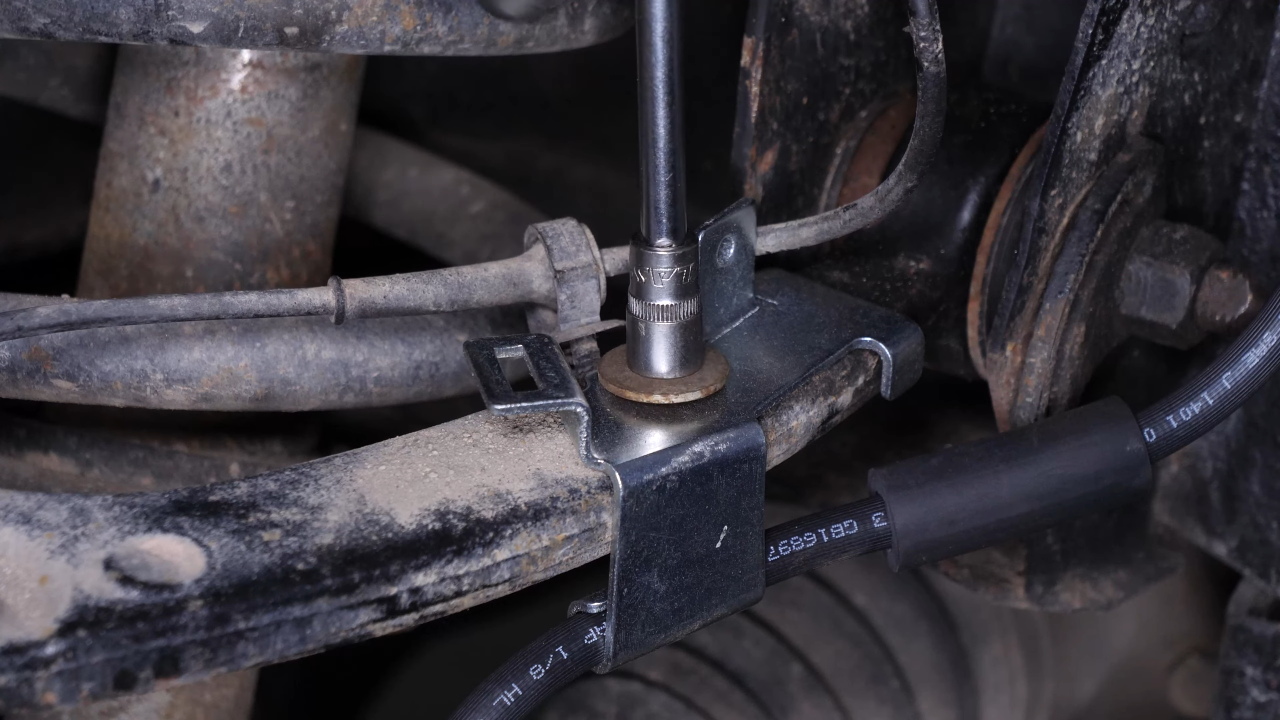 Put the ABS sensor back