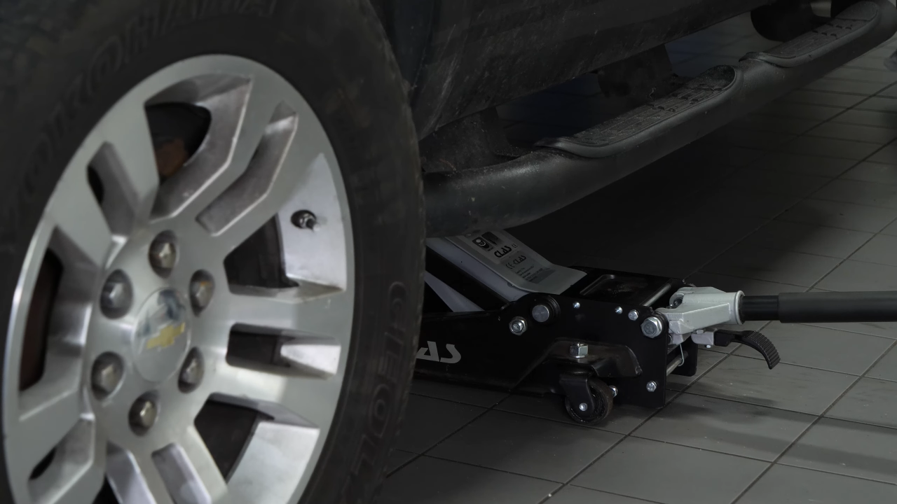 Put the vehicle back on the ground