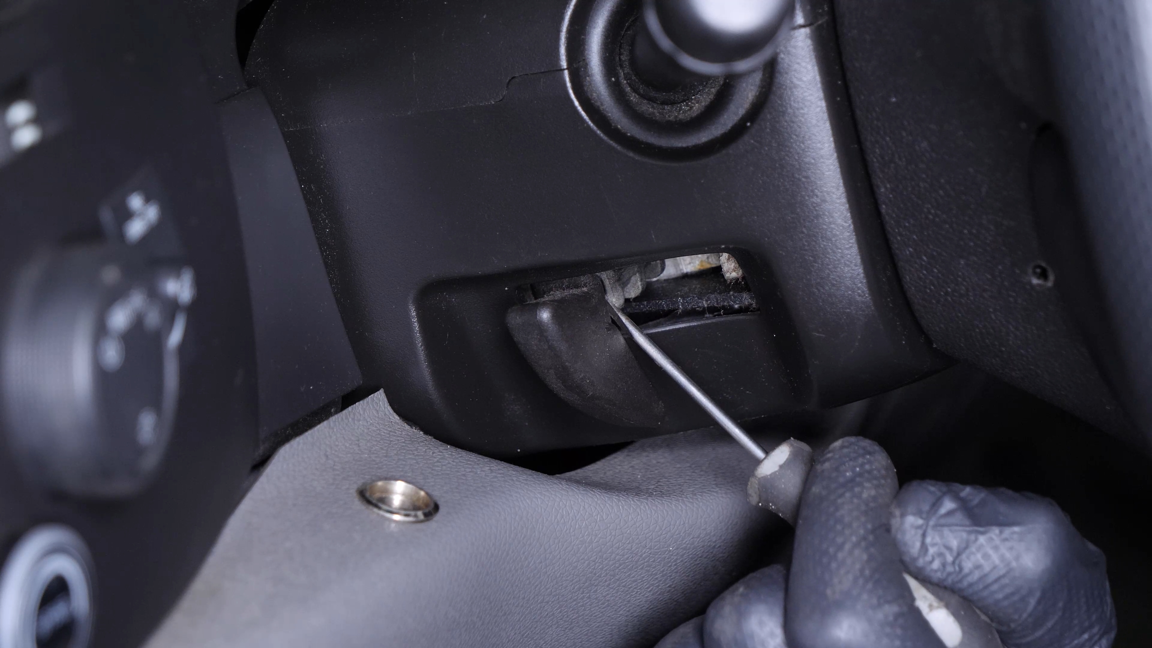 Remove the plastic trims