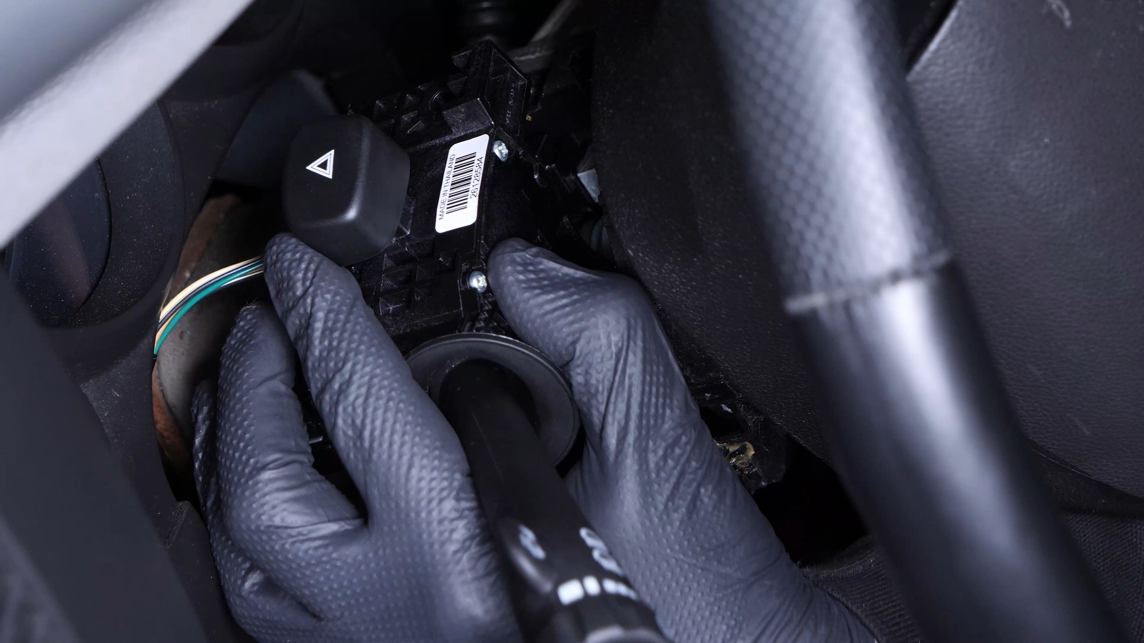 Put the turn signal switch back