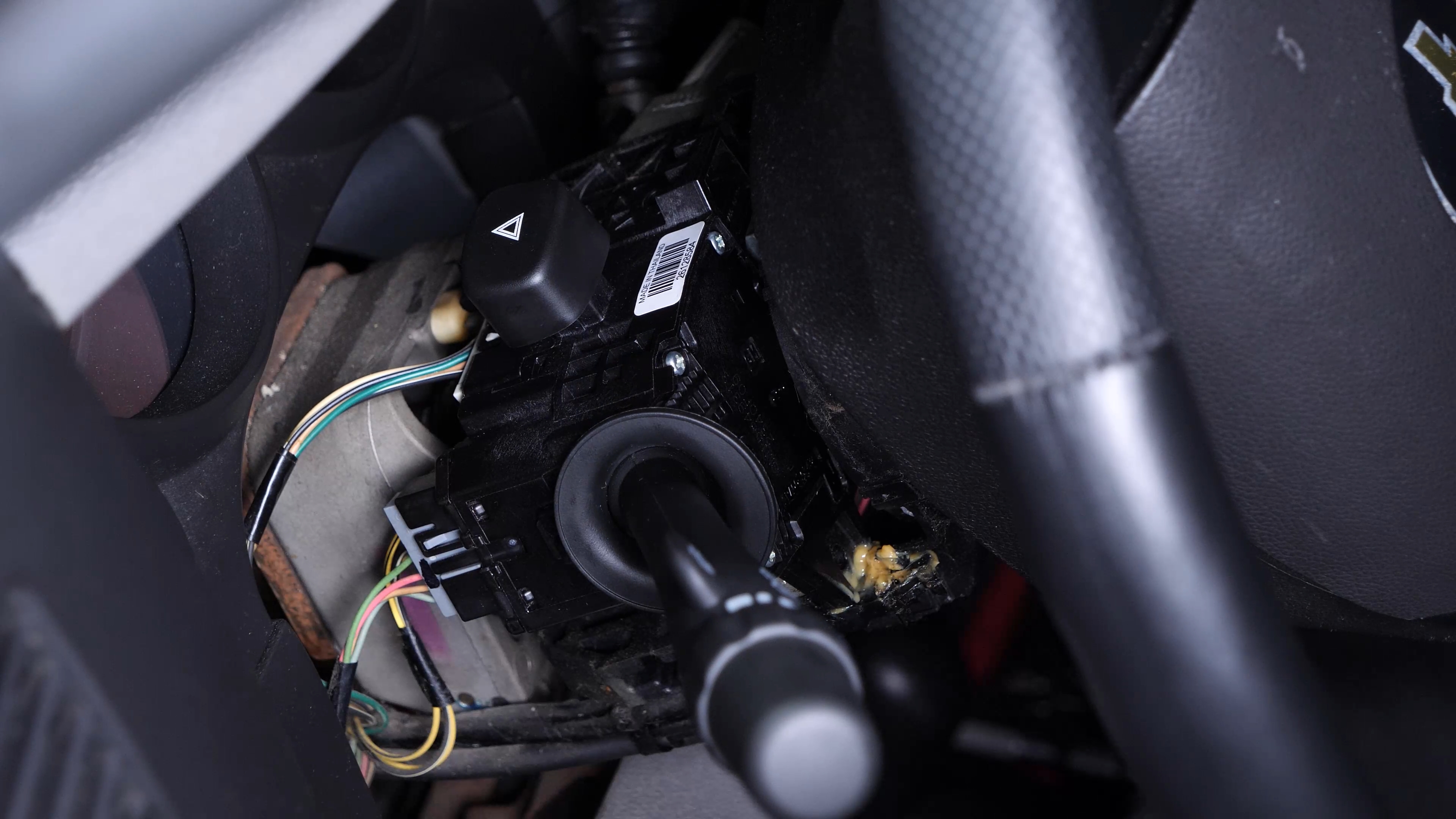 Put the turn signal switch back