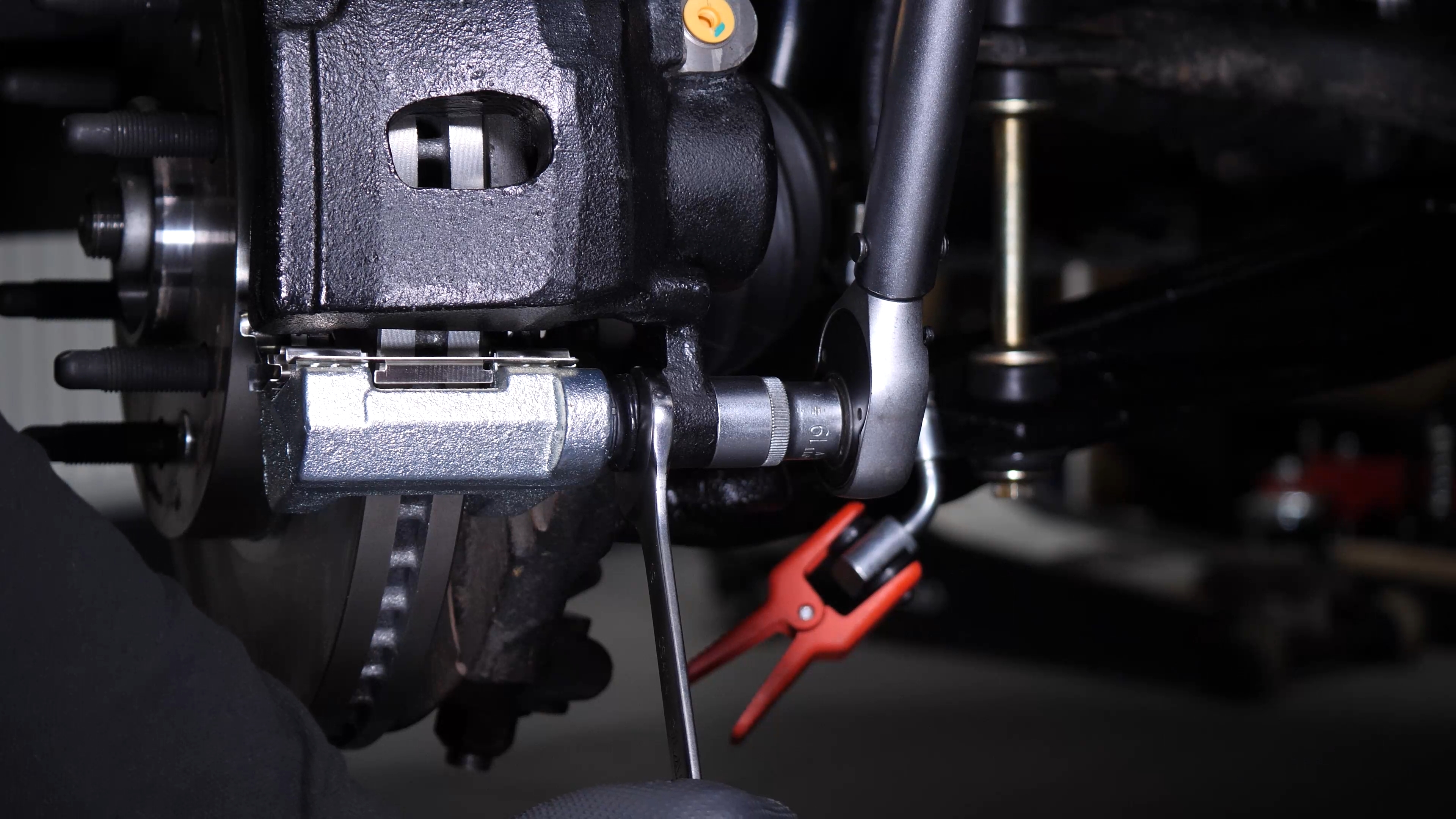Replace the brake caliper
