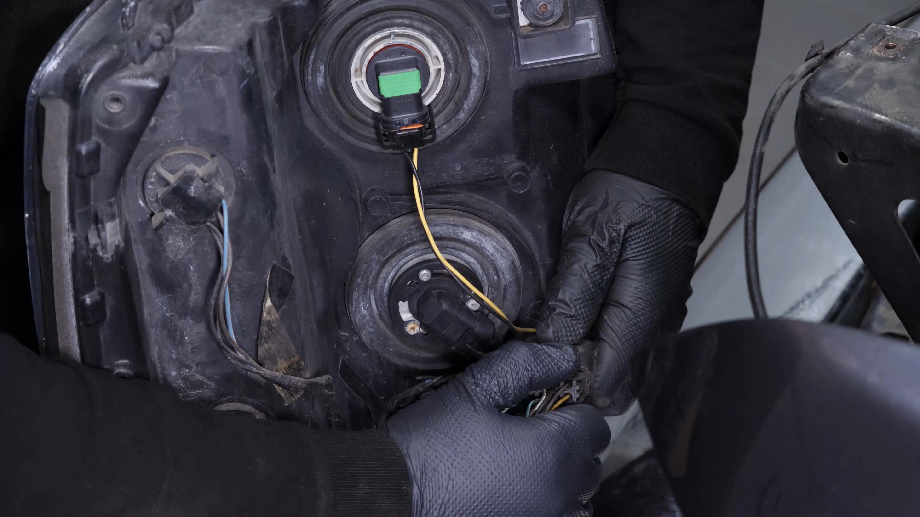 Disconnect the headlight assembly