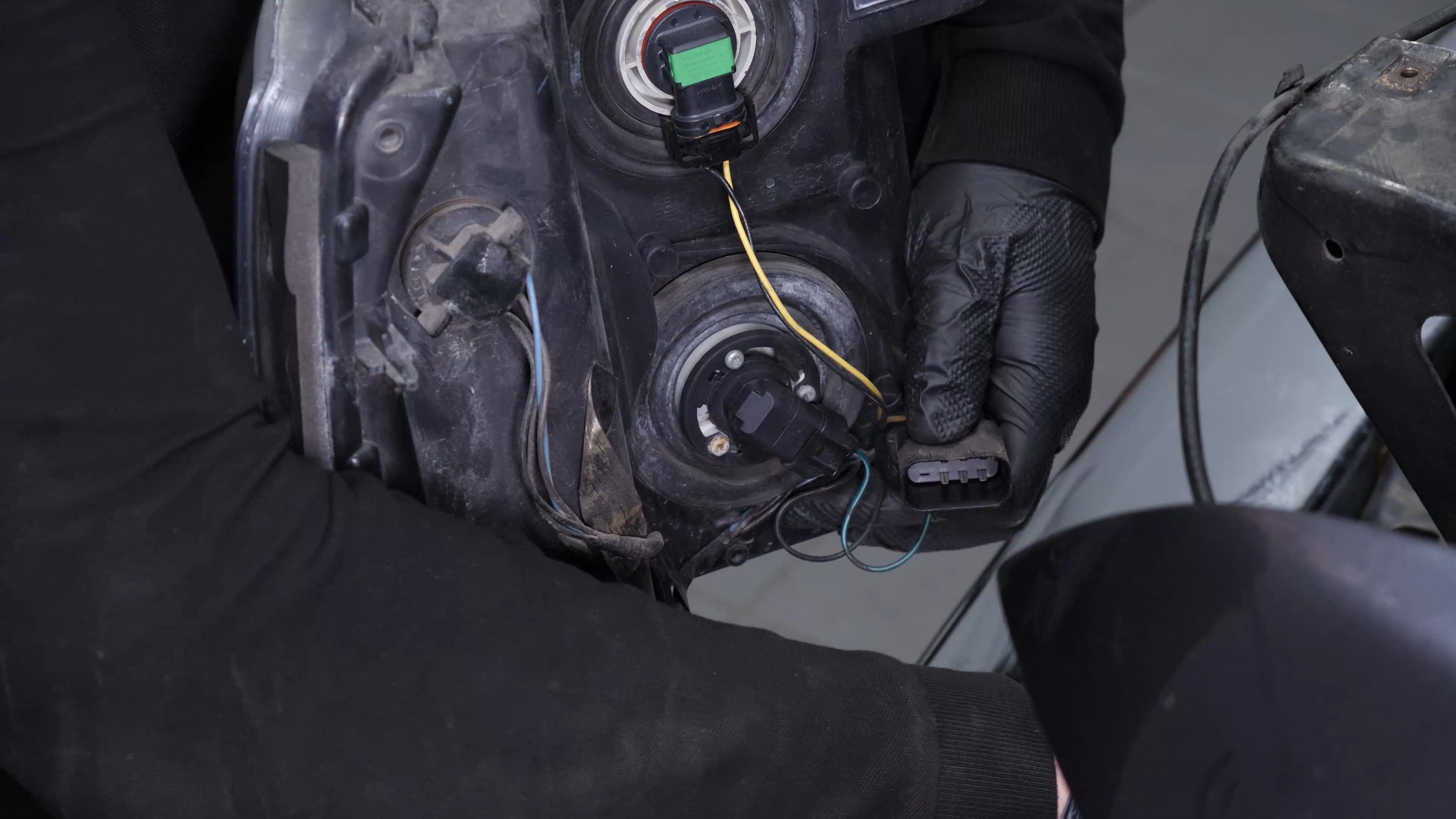 Disconnect the headlight assembly