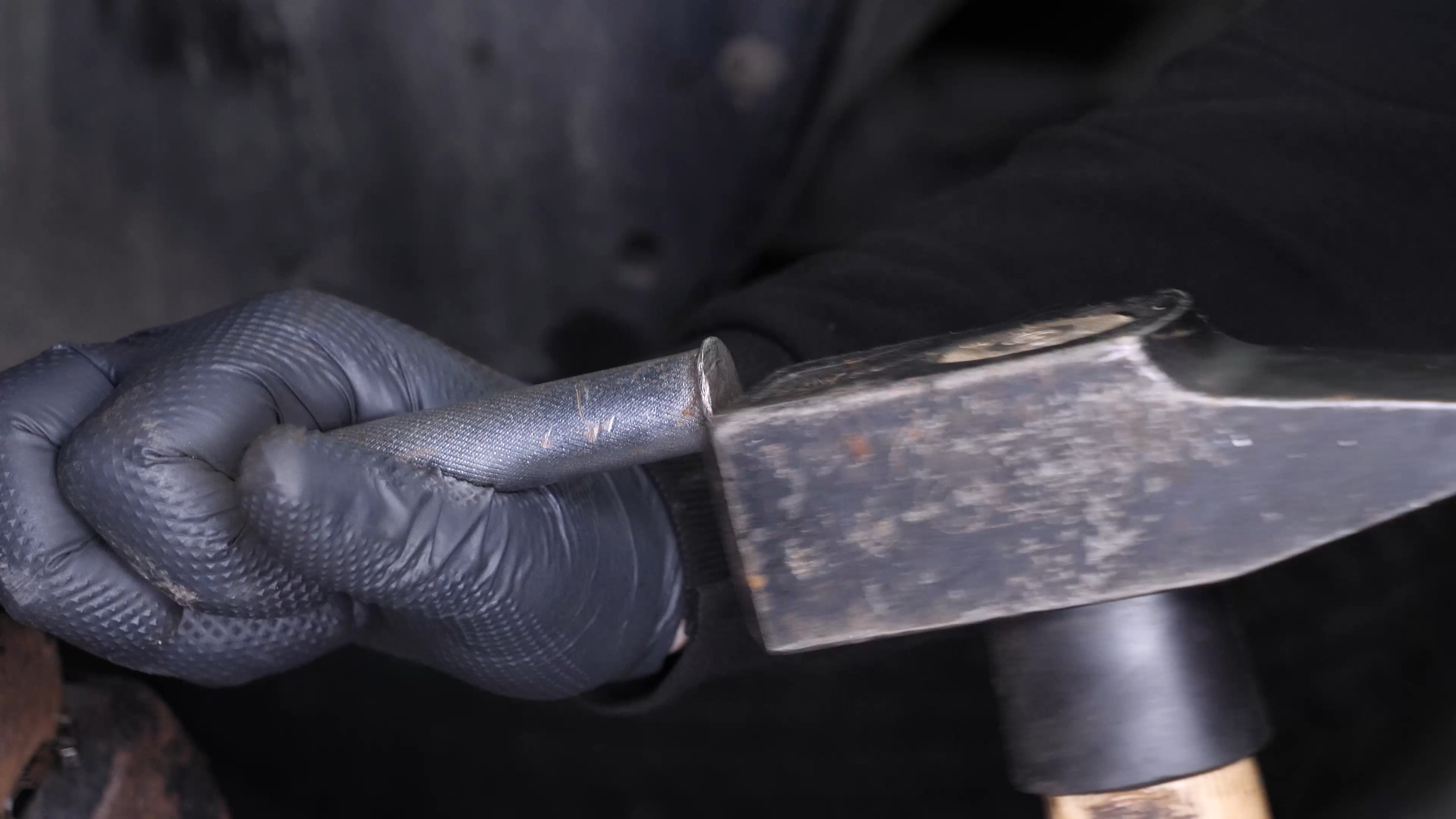 Remove the control arm ball joint