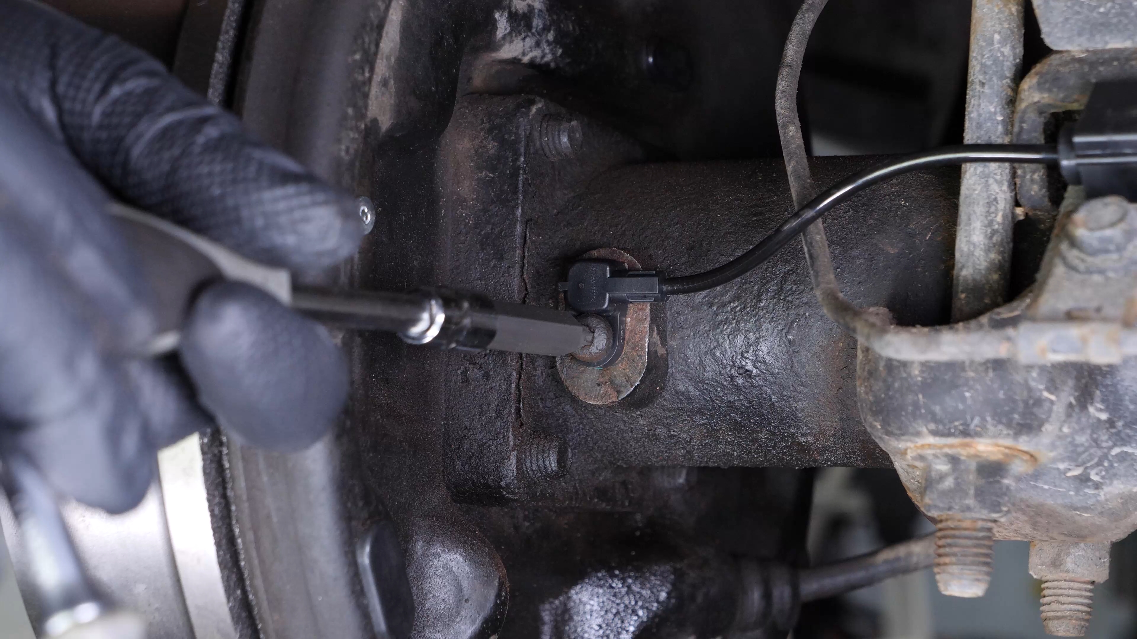 Install the ABS sensor