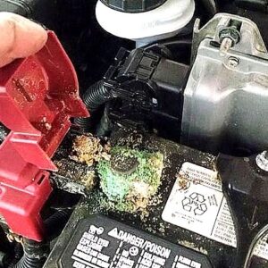 leaking car battery