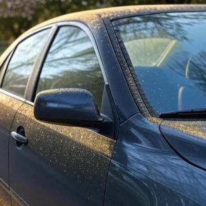pollen on car