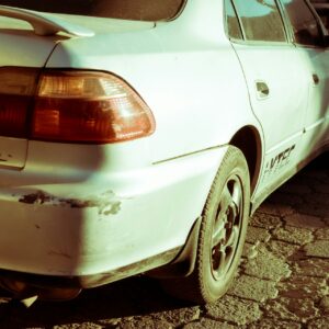 scratched car