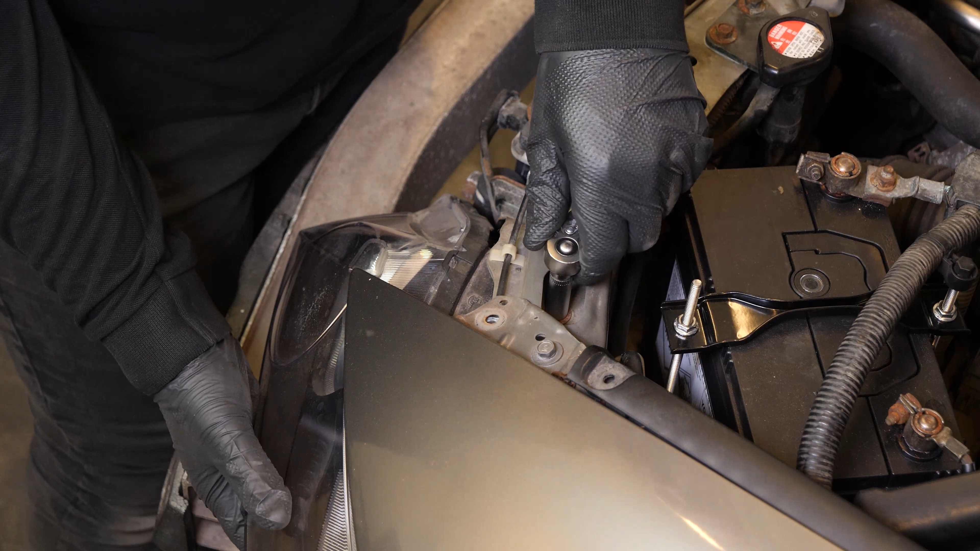 Remove the headlight housing