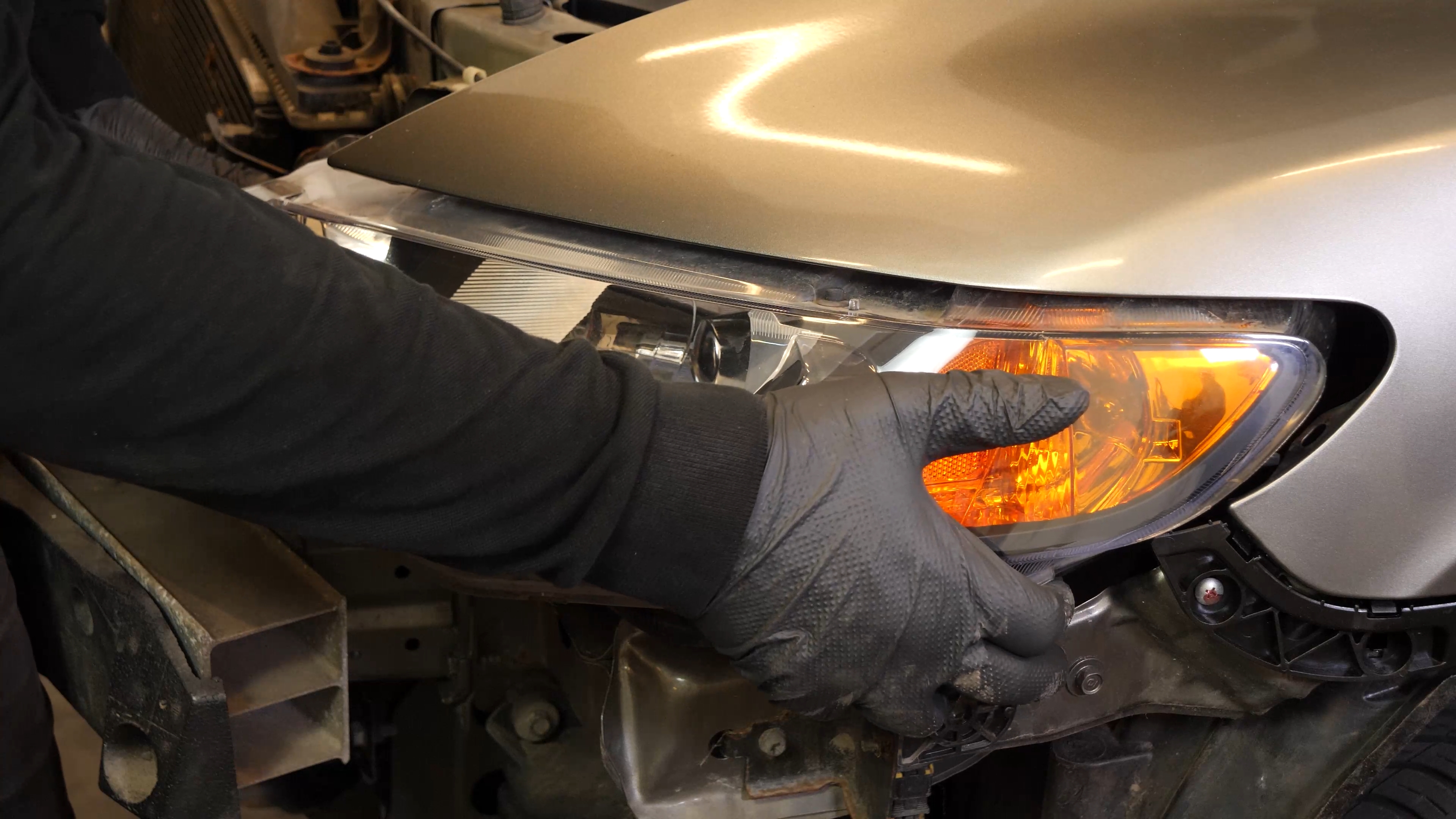 Remove the headlight housing