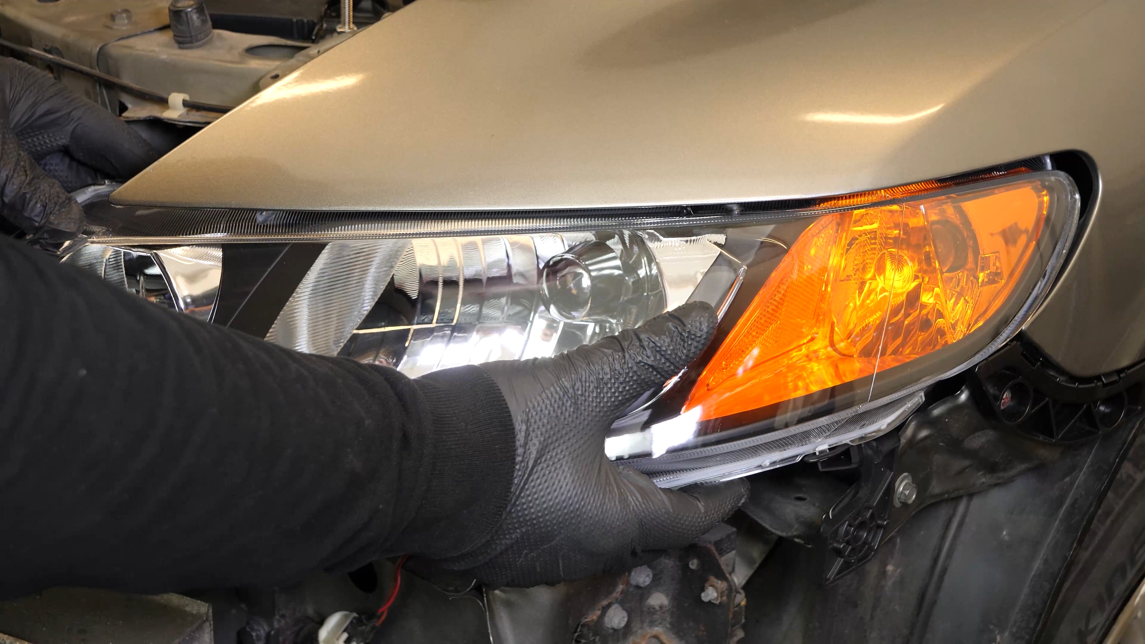 Put the headlight housing back