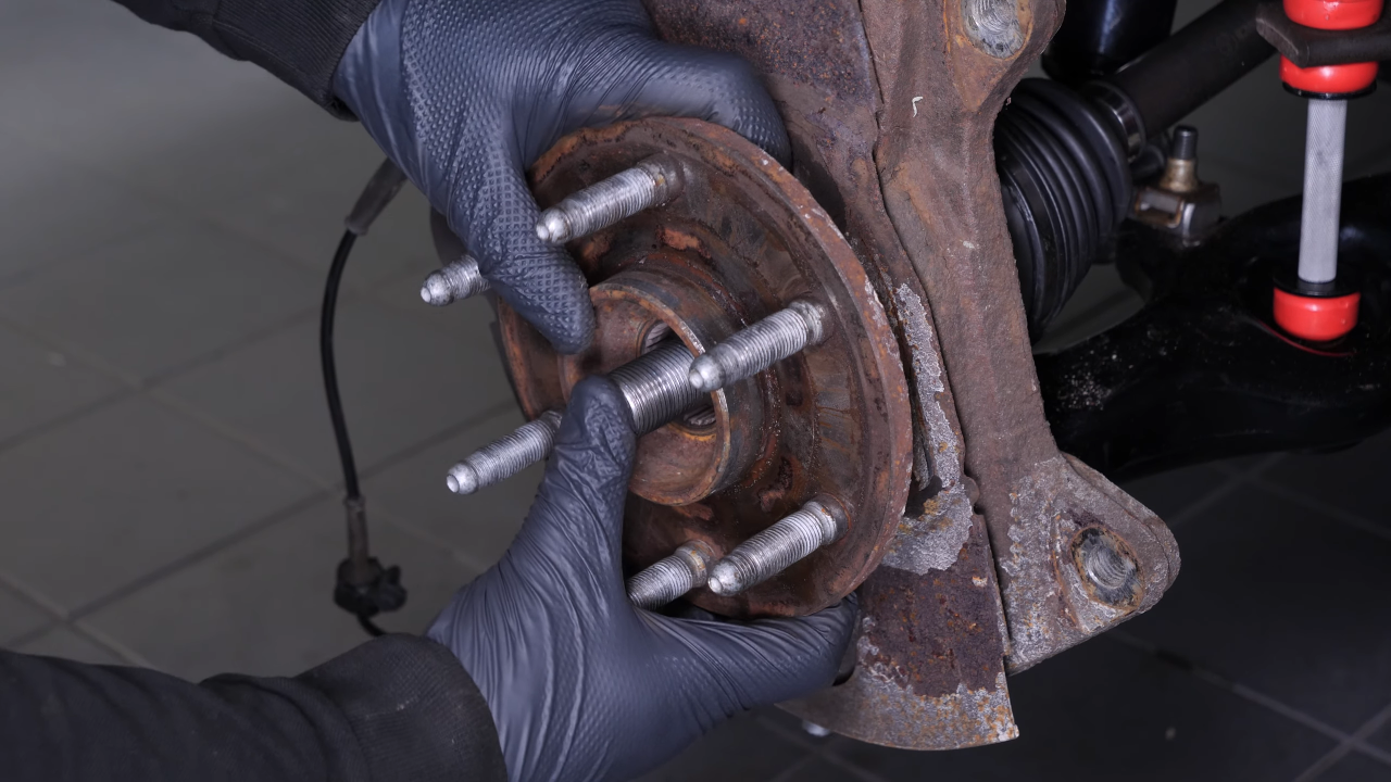 Remove the wheel hub