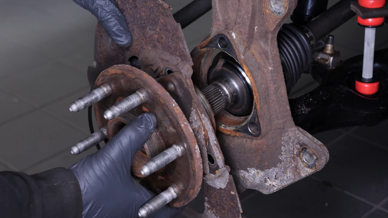 Remove the wheel hub