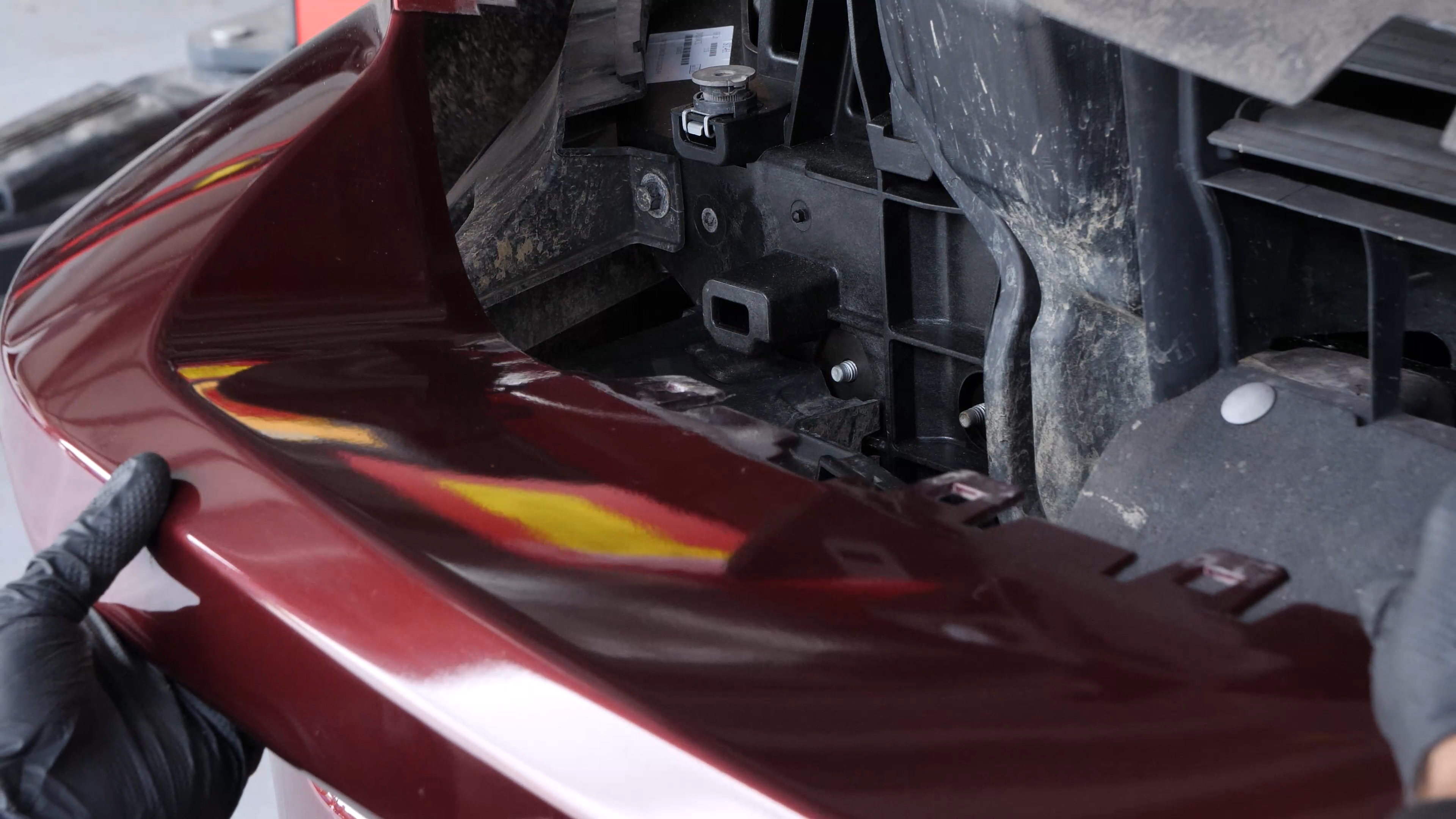 Reinstall the bumper cover