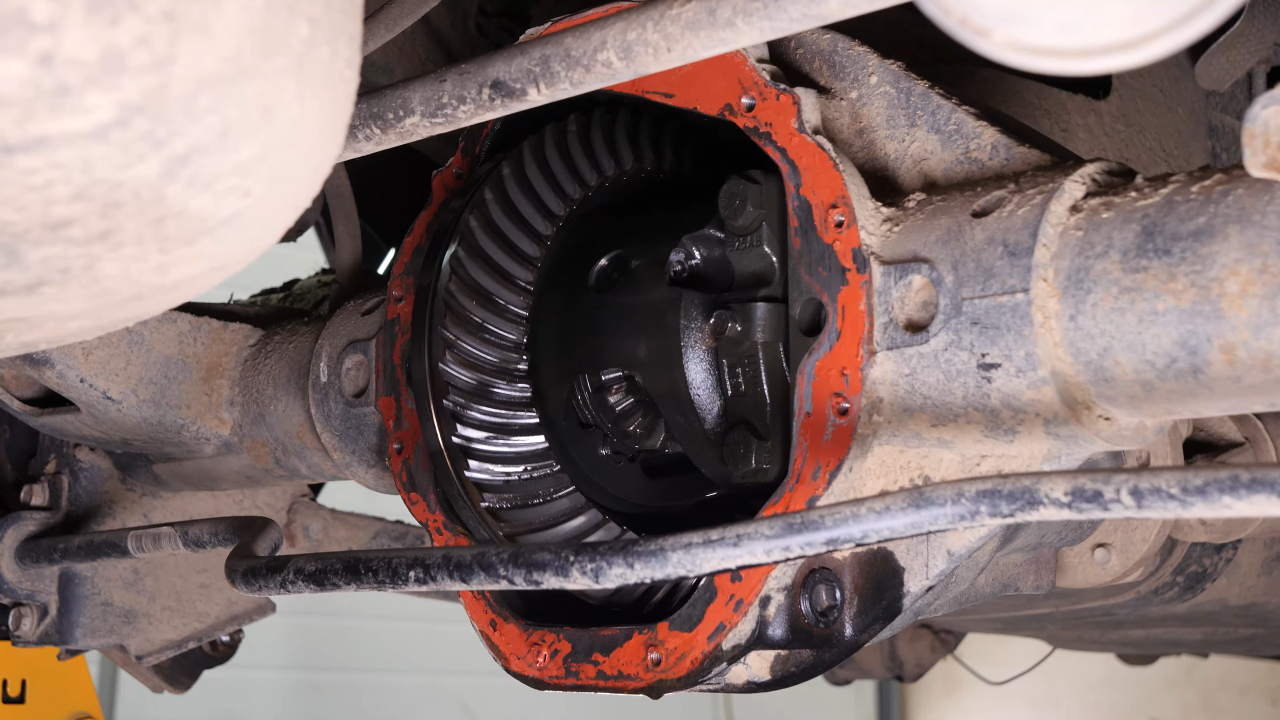 Remove the rear axle shaft
